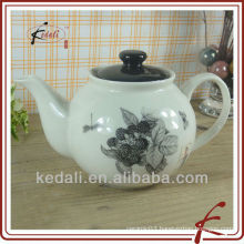 ceramic infusion teapot with decal